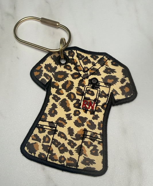 Leopard Scrub Bag Tag