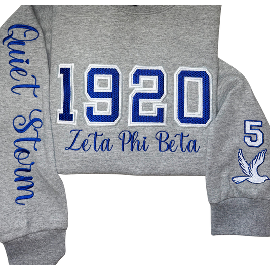 Varsity Waffle Knit Sorority Sweatshirt